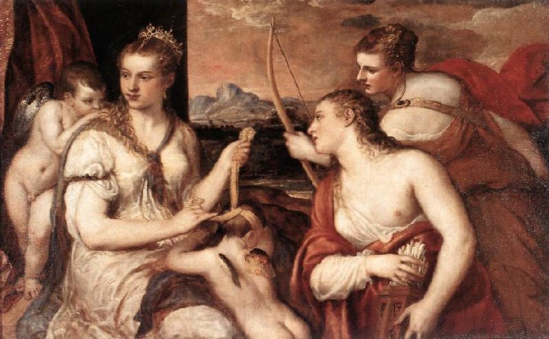 TIZIANO Vecellio Venus Blindfolding Cupid EASF